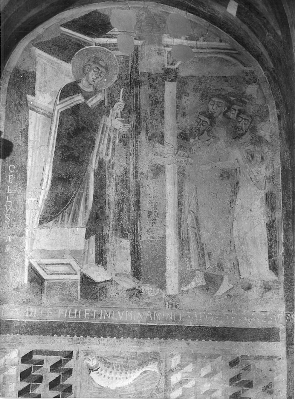 San Marcello parla ai fedeli (dipinto) - ambito italiano (terzo quarto sec. XI)
