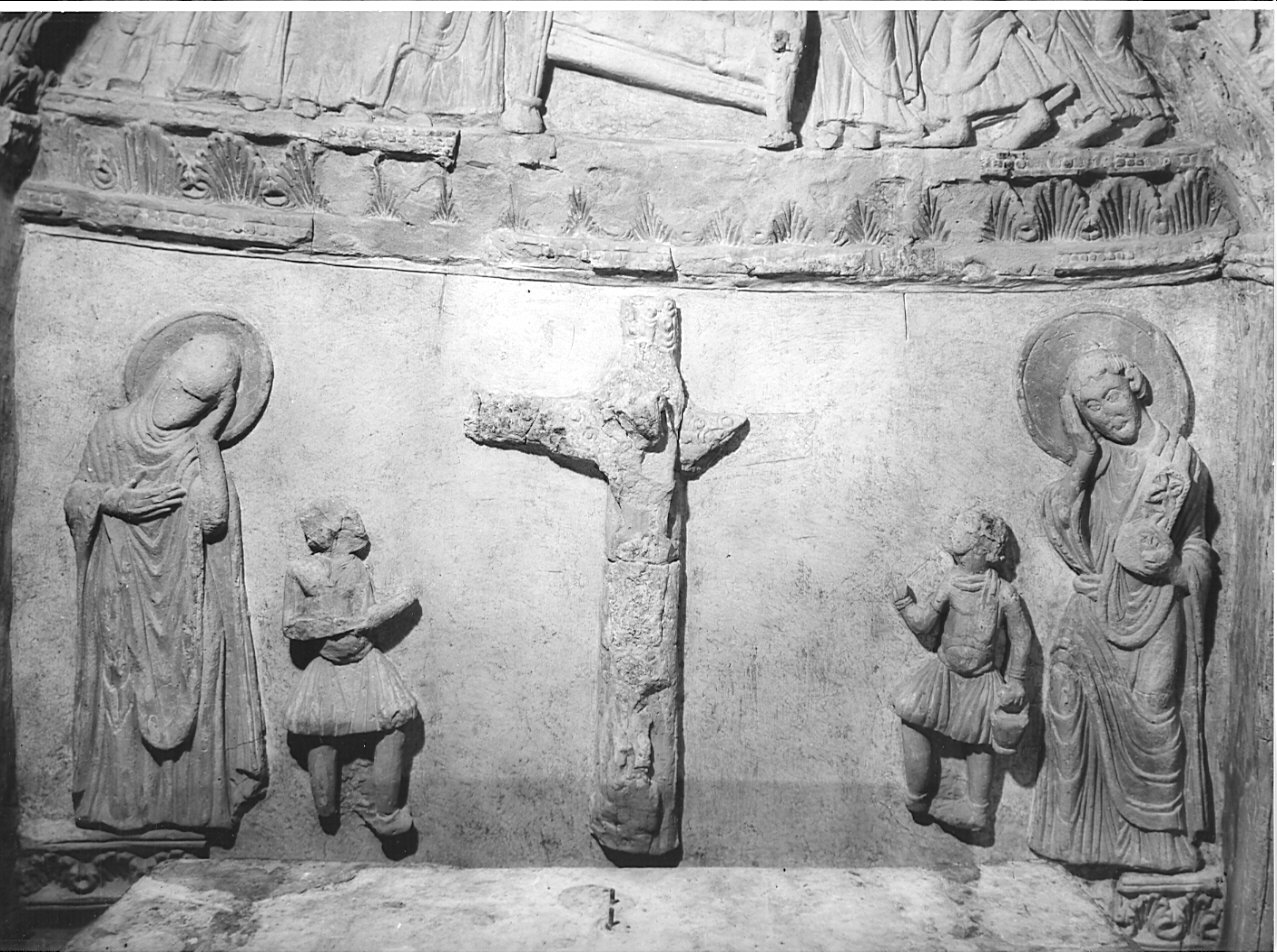 crocifissione di Cristo (rilievo) - bottega italiana (terzo quarto sec. XI)