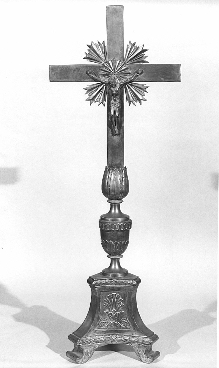 croce d'altare, opera isolata - bottega lombarda (primo quarto sec. XIX)