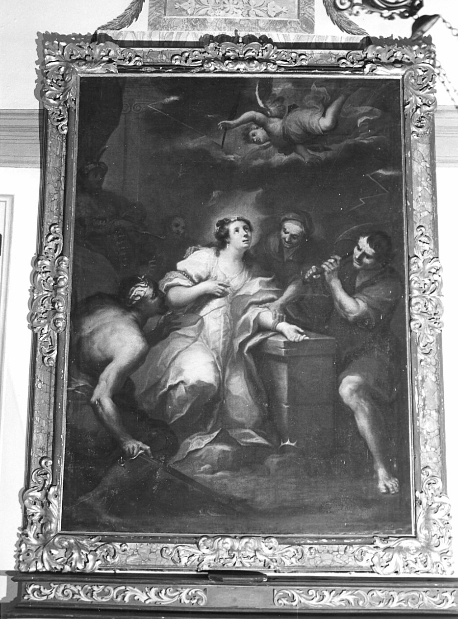 cornice di dipinto, opera isolata - bottega italiana (sec. XVII)