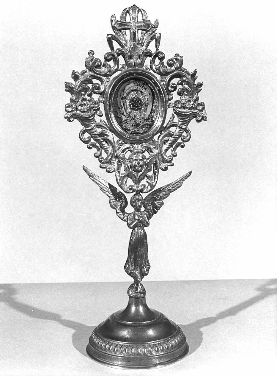 reliquiario - a ostensorio, opera isolata - bottega lombarda (sec. XIX)