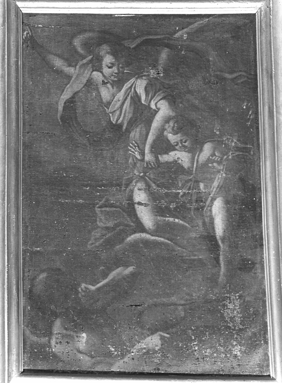 angelo custode (dipinto, opera isolata) - ambito lombardo (sec. XVII)