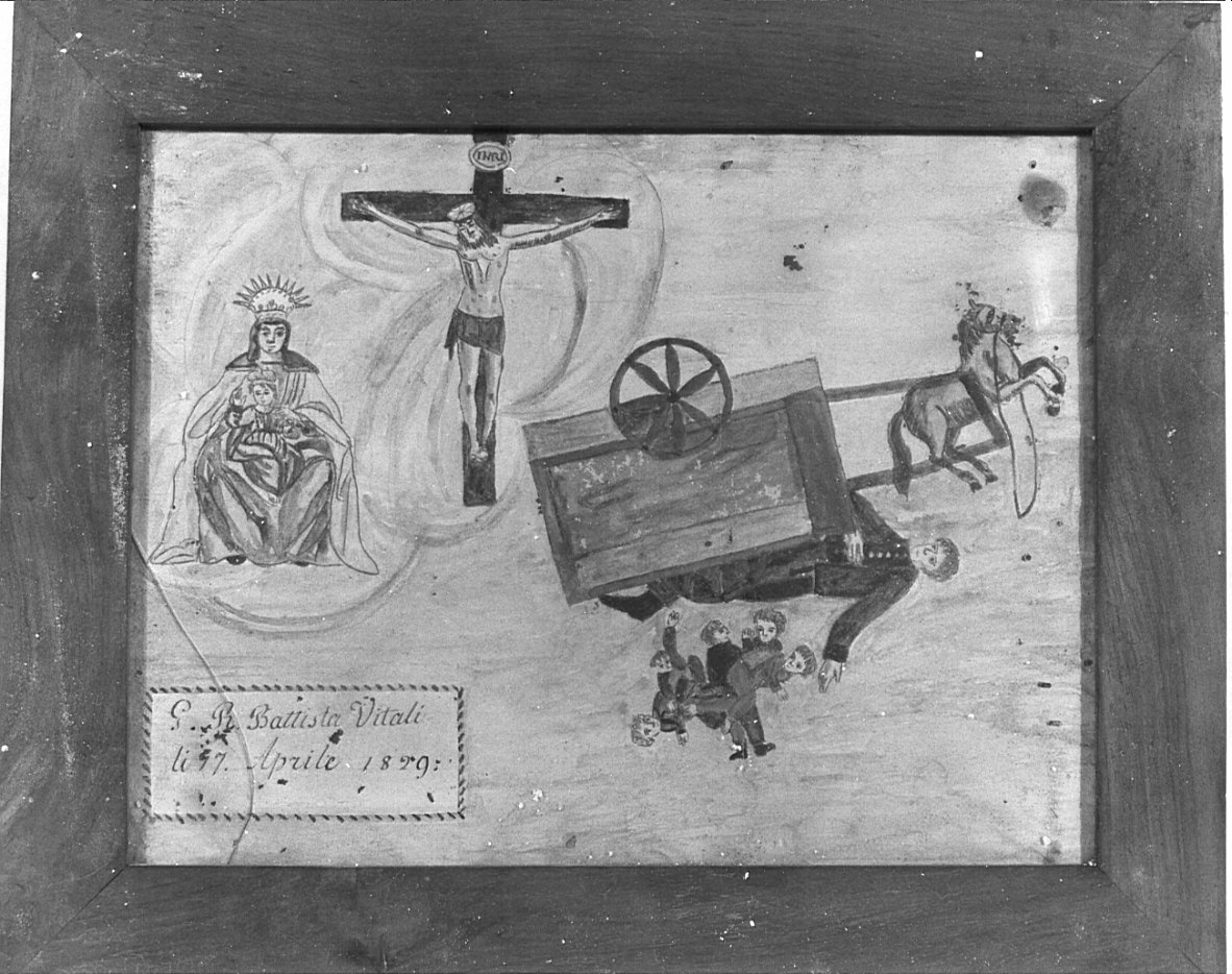 ex voto, opera isolata - ambito lombardo (sec. XIX)