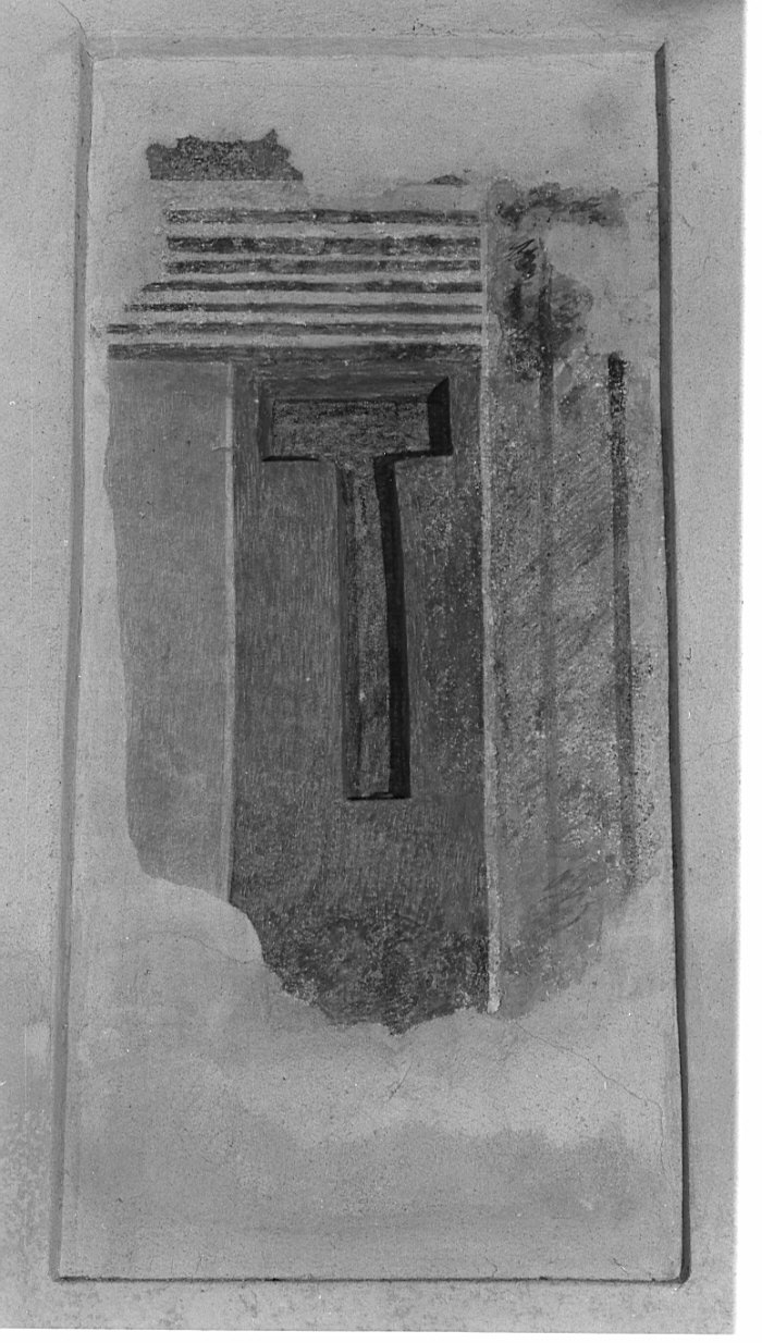 motivo decorativo (dipinto) - ambito lombardo (sec. XIV)