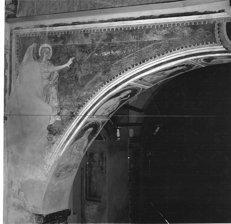 angelo annunciante (dipinto) - ambito lombardo (sec. XIV)