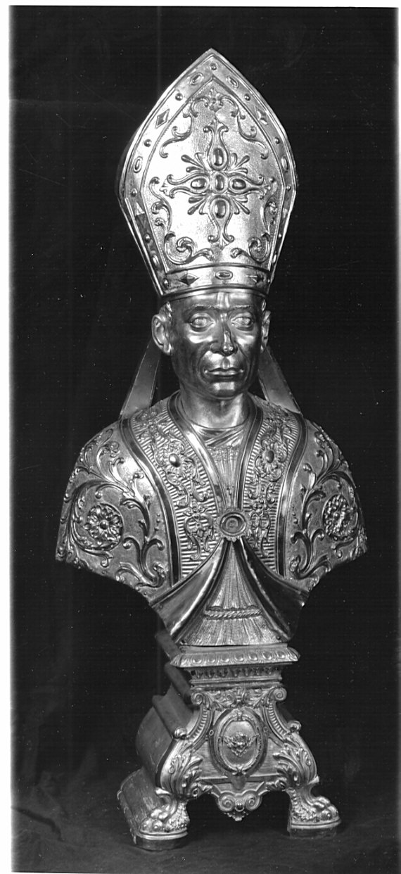 reliquiario - a busto - bottega lombarda (sec. XIX)