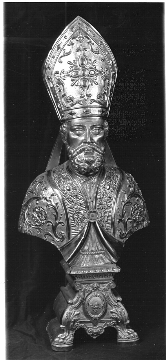 reliquiario - a busto - bottega lombarda (sec. XIX)