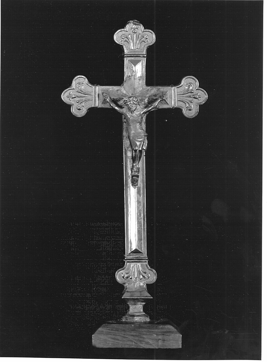 croce d'altare, opera isolata - bottega lombarda (sec. XIX)
