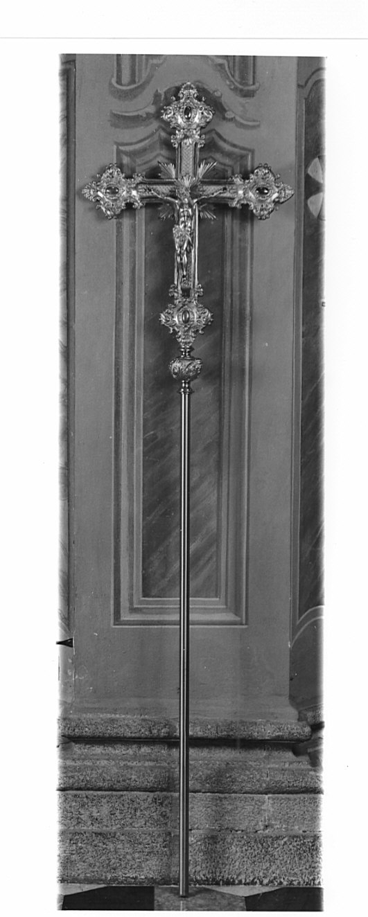 croce processionale, opera isolata - bottega lombarda (sec. XIX)