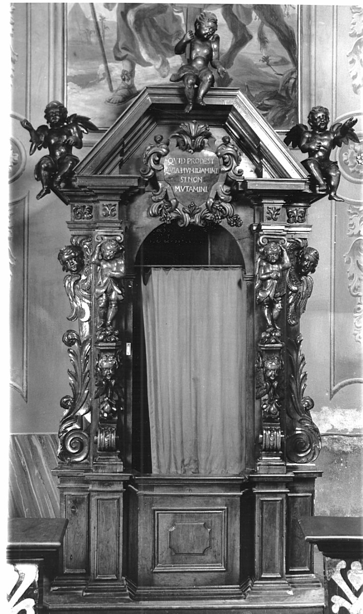 confessionale, opera isolata - bottega italiana (sec. XVIII)