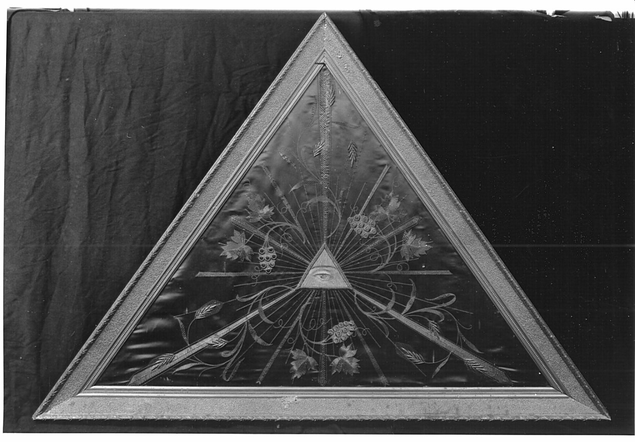triangolo per esposizione eucaristica, opera isolata - manifattura lombarda (sec. XIX)