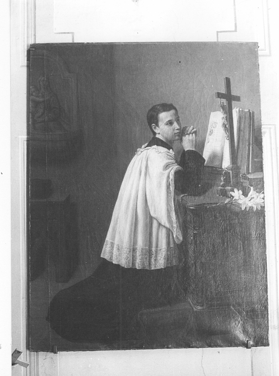 San Luigi Gonzaga (dipinto, opera isolata) di Riva Luigi (seconda metà sec. XIX)