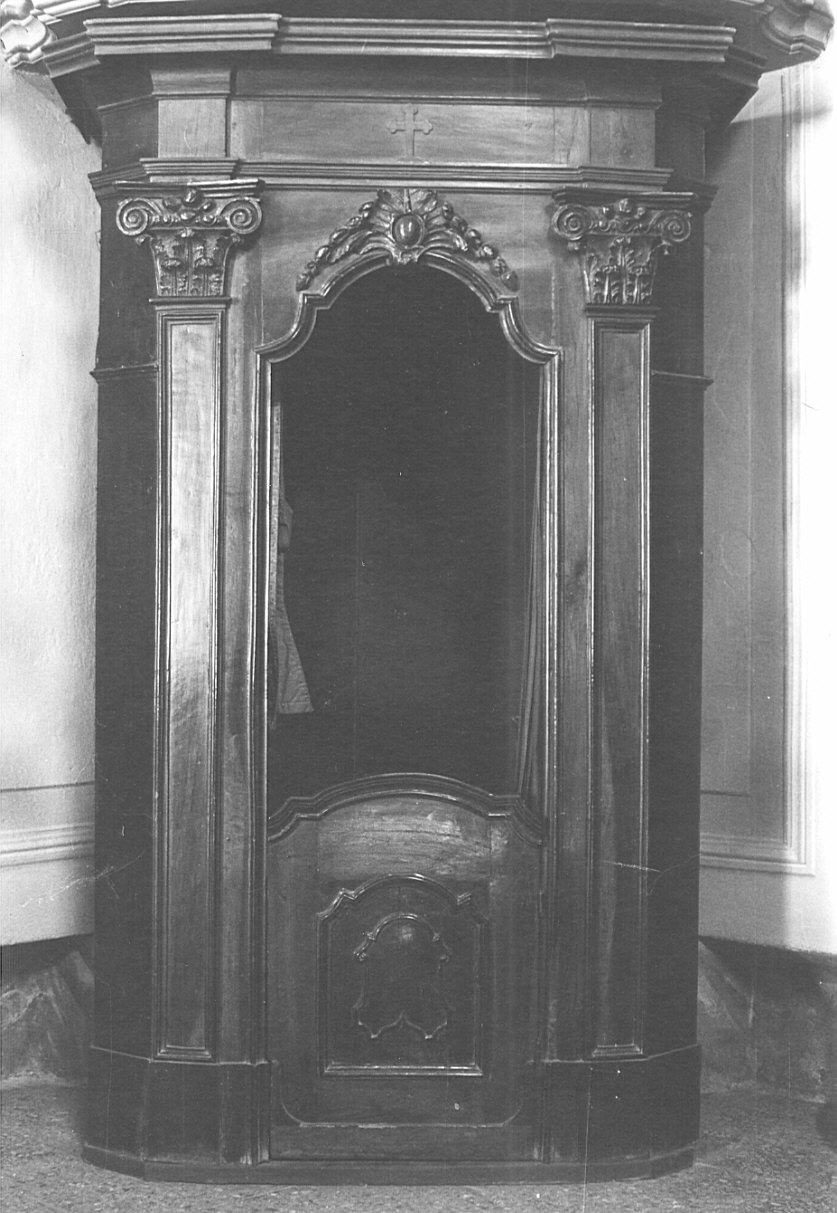 confessionale - bottega lombarda (fine/inizio secc. XVIII/ XIX)