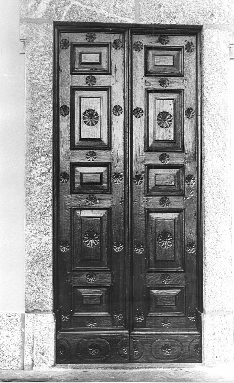 porta - a due battenti, serie - bottega lombarda (sec. XVII)