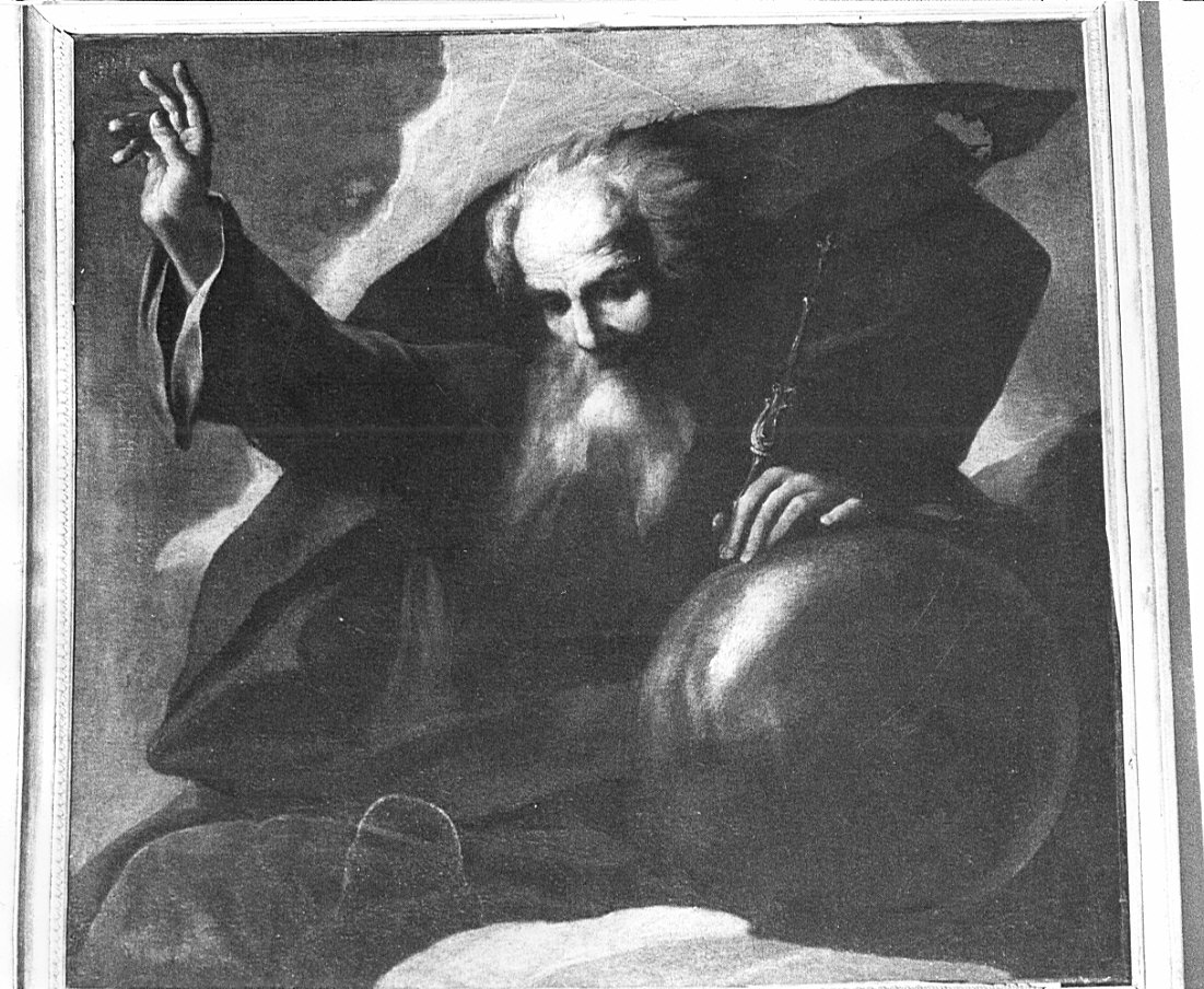Dio Padre benedicente (dipinto, opera isolata) - ambito lombardo (prima metà sec. XVII)