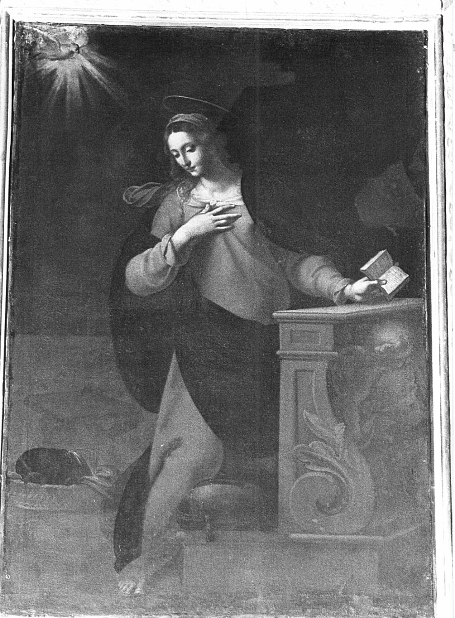 Madonna annunciata (dipinto) - ambito lombardo (prima metà sec. XVII)