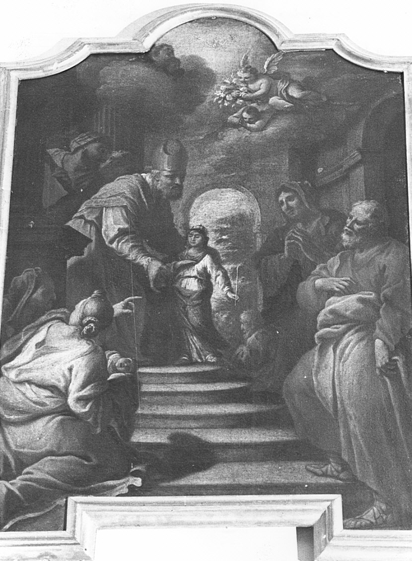 presentazione di Maria Vergine al tempio (dipinto) - ambito lombardo (sec. XVIII)