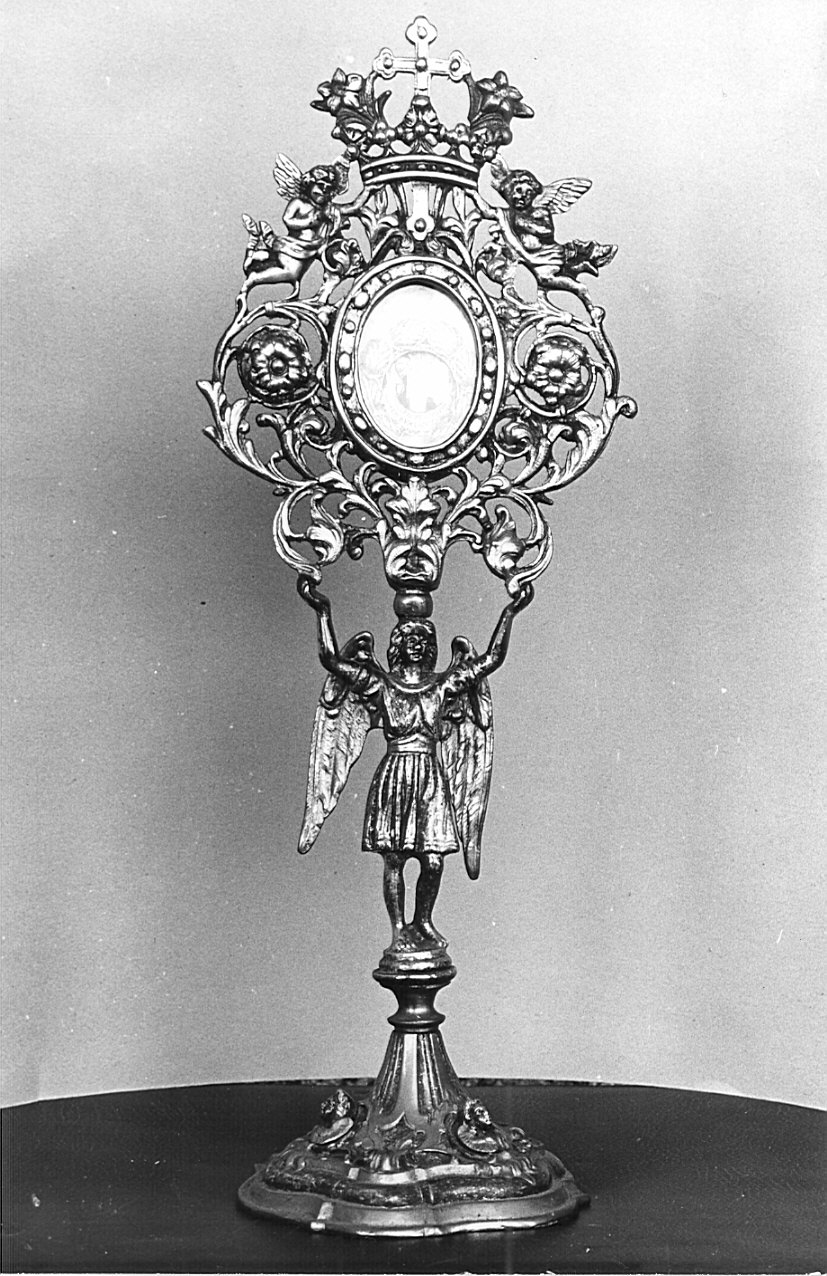 reliquiario - a ostensorio, opera isolata - bottega lombarda (fine/inizio secc. XVIII/ XIX)