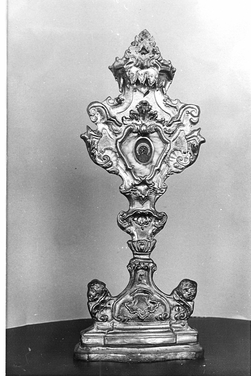 reliquiario - a ostensorio, opera isolata - bottega lombarda (fine/inizio secc. XVII/ XVIII)