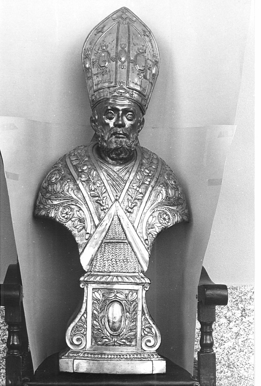 reliquiario - a busto, serie - bottega lombarda (fine/inizio secc. XVIII/ XIX)