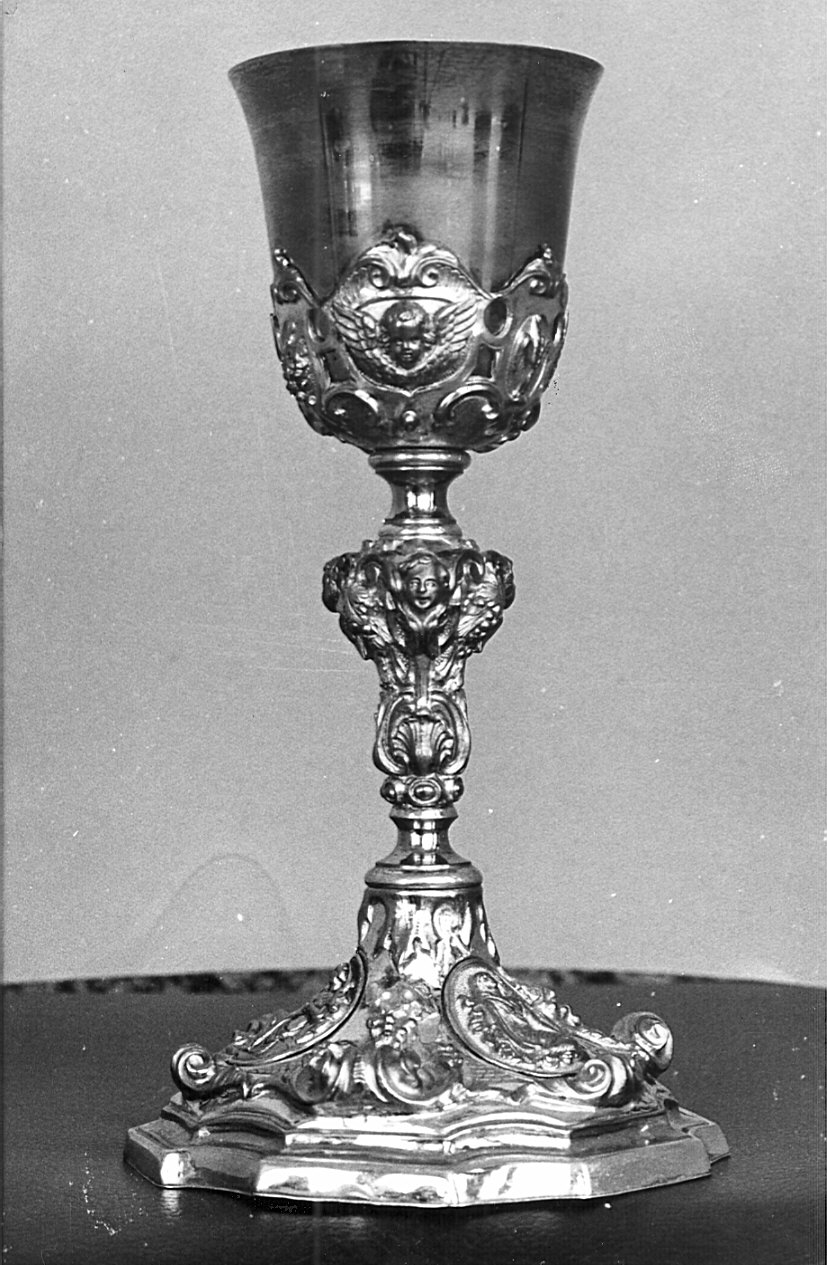 calice, opera isolata - bottega lombarda (sec. XVIII)