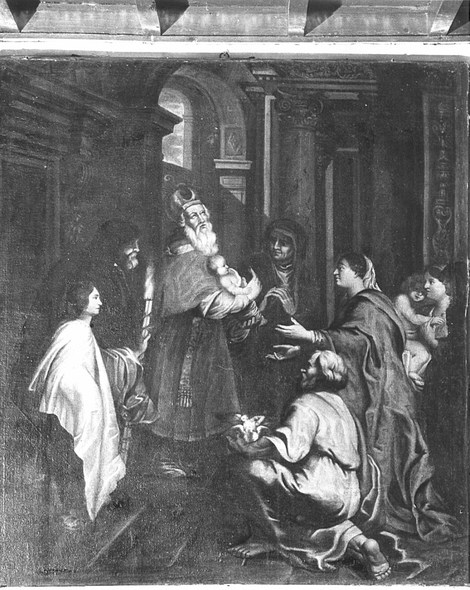 presentazione di Gesù al tempio (dipinto, opera isolata) - ambito lombardo (sec. XVII)