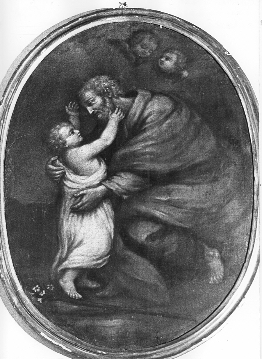 San Giuseppe e Gesù Bambino (dipinto) - ambito lombardo (sec. XVII)