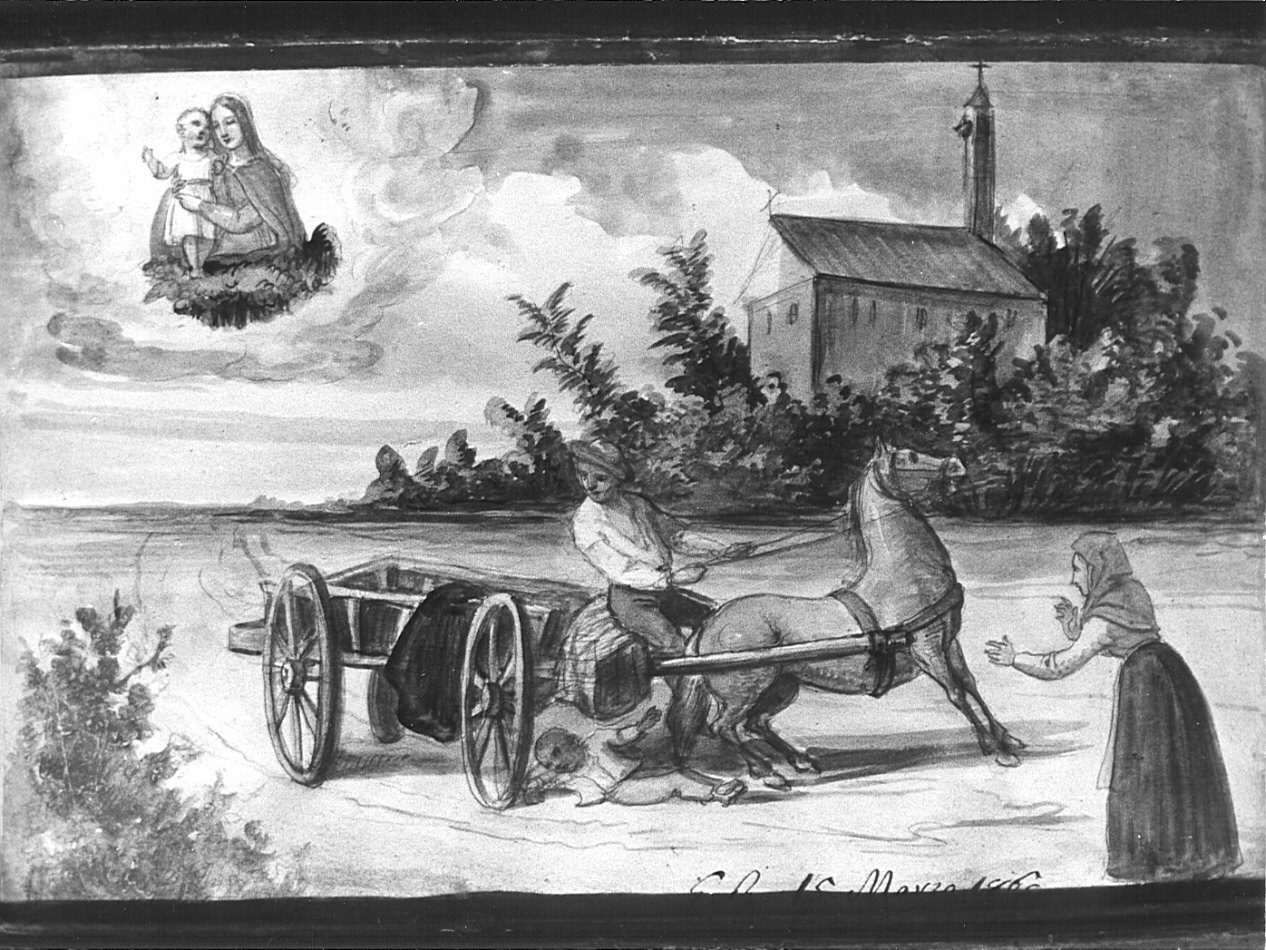 ex voto, opera isolata - ambito lombardo (sec. XIX)