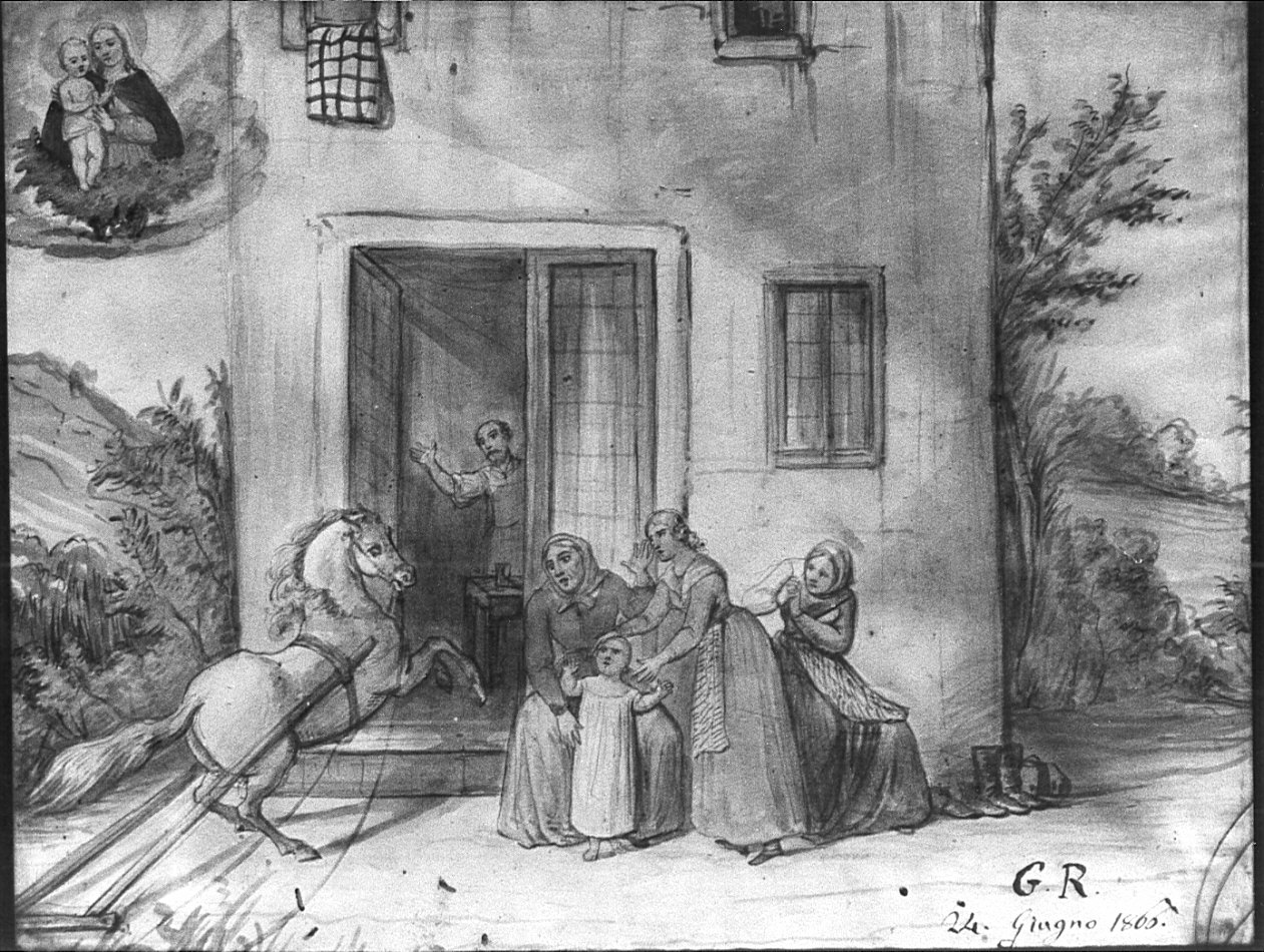 ex voto, opera isolata - ambito lombardo (sec. XIX)