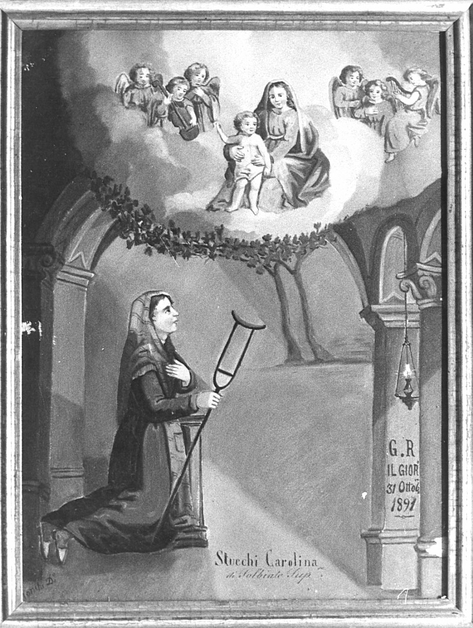 ex voto, opera isolata - ambito lombardo (sec. XIX)