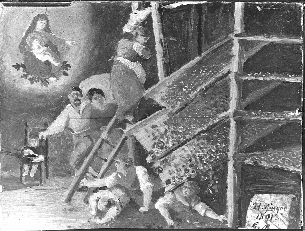 ex voto, opera isolata - ambito lombardo (sec. XIX)