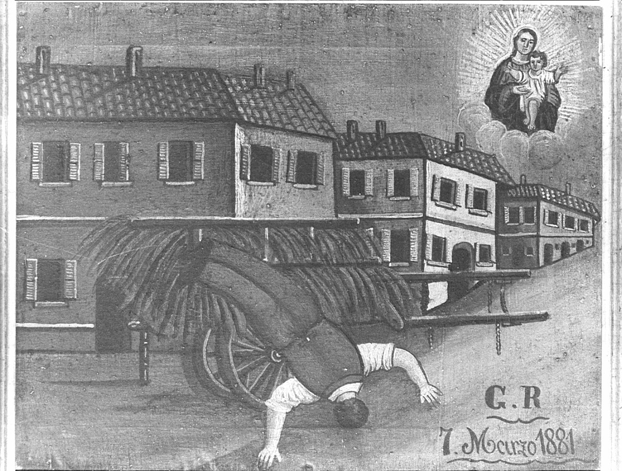 ex voto, opera isolata - ambito lombardo (sec. XIX)