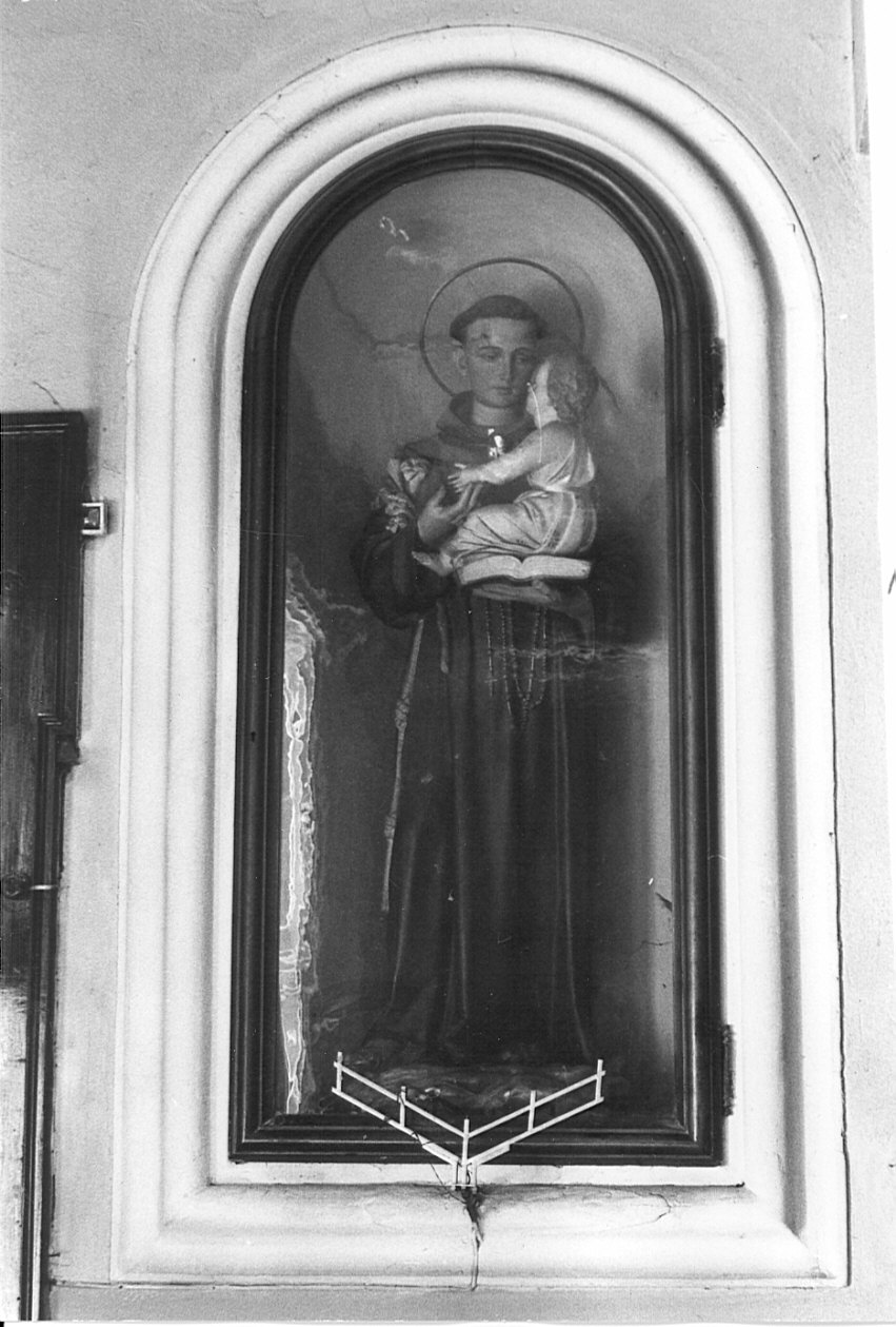 Sant'Antonio da Padova con il bambino (scultura, opera isolata) - bottega lombarda (inizio sec. XIX)