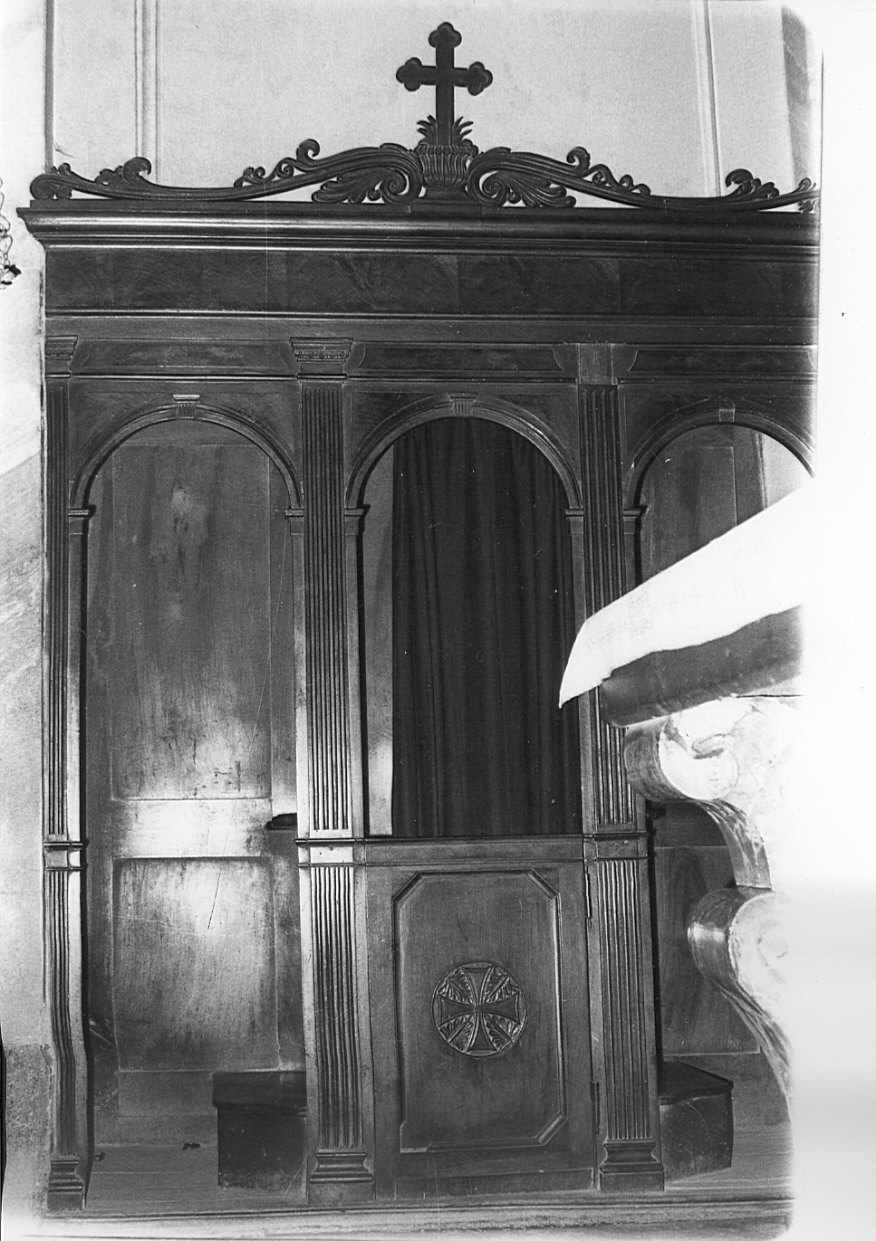 confessionale, opera isolata - bottega lombarda (seconda metà sec. XVIII)