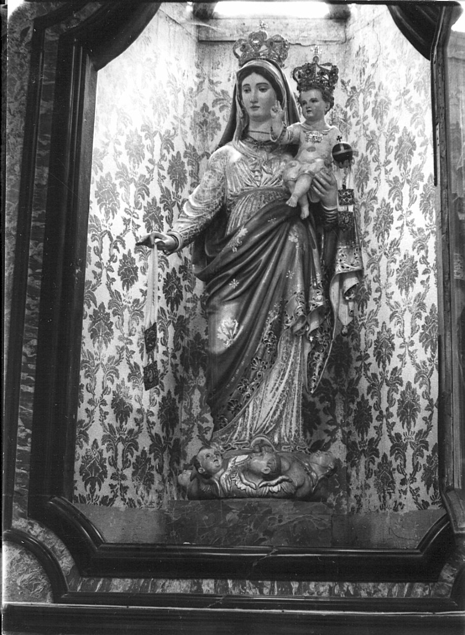 Madonna del Carmelo con Bambino (scultura, opera isolata) - bottega lombarda (prima metà sec. XVIII)