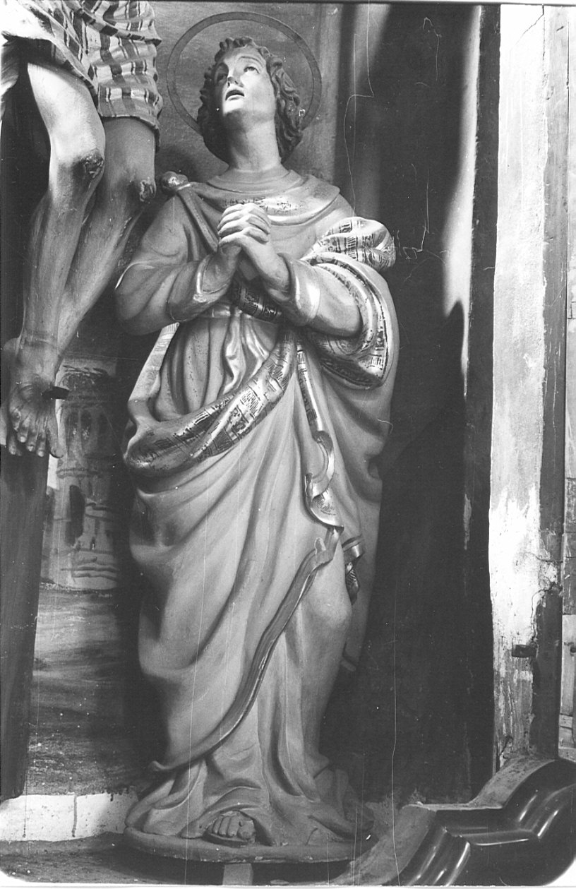 San Giovanni Evangelista (statua, pendant) - bottega lombarda (sec. XVIII)