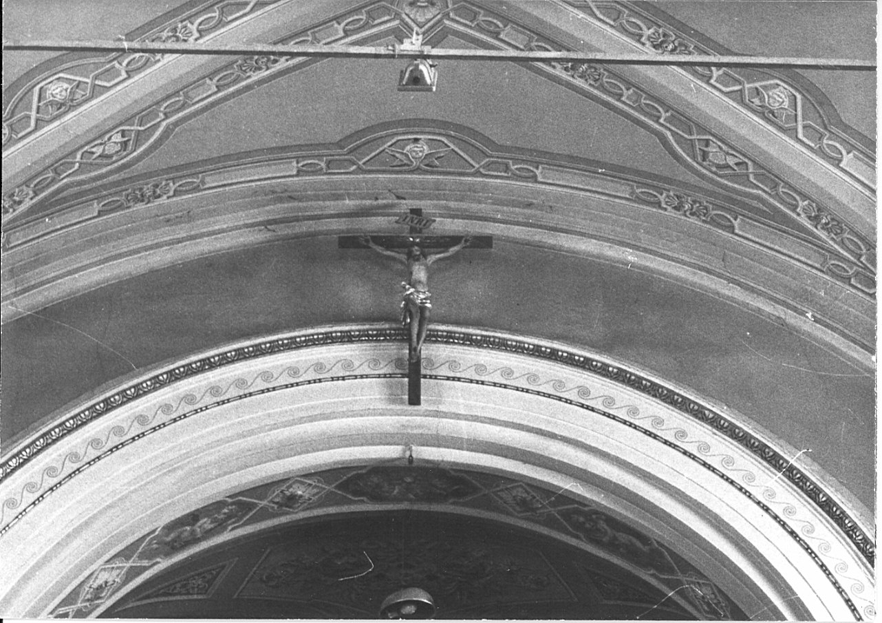 crocifisso del trave trionfale, opera isolata - bottega lombarda (sec. XVIII)