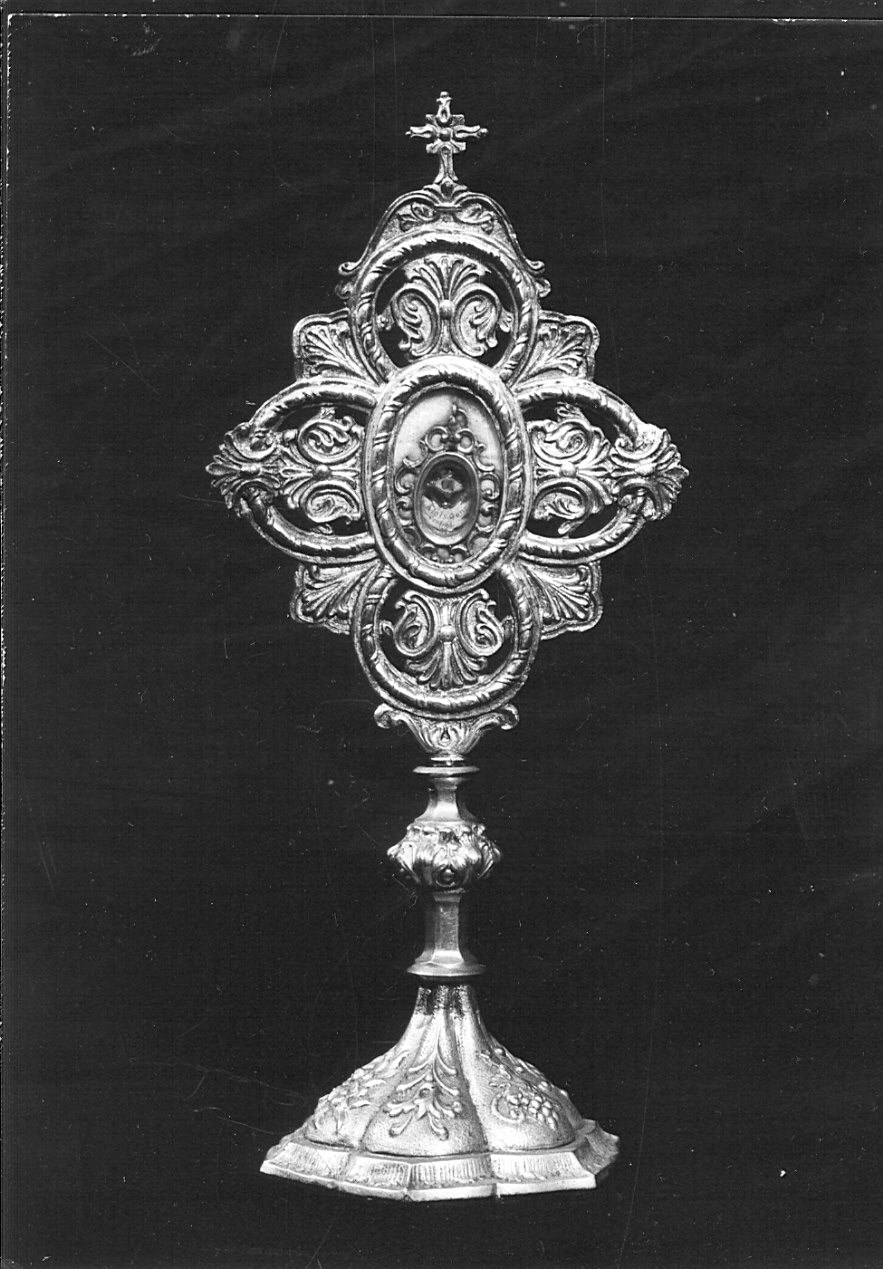reliquiario - a ostensorio, opera isolata - bottega lombarda (sec. XIX)