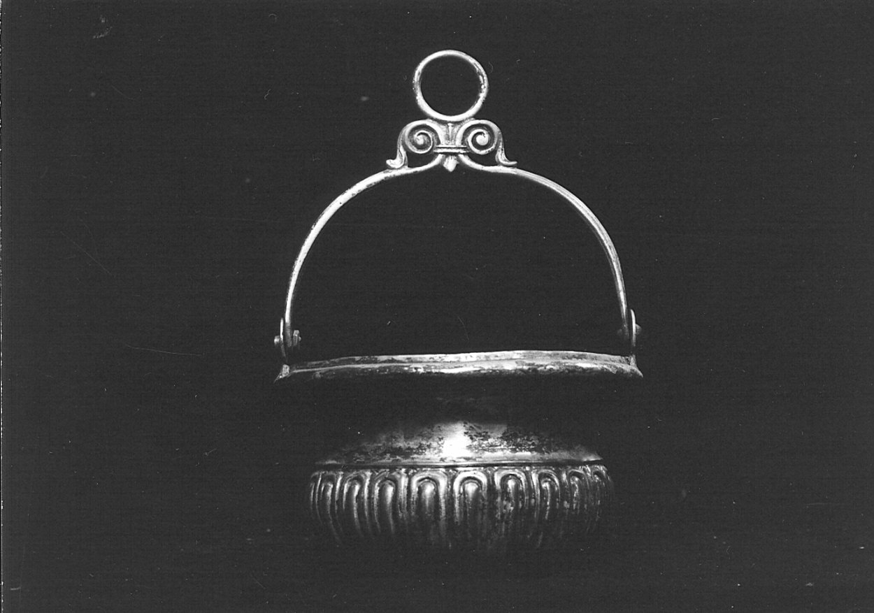 secchiello per l'acqua benedetta, opera isolata - bottega lombarda (sec. XIX)