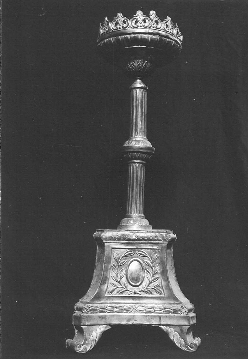 candeliere, coppia - bottega lombarda (inizio sec. XIX)