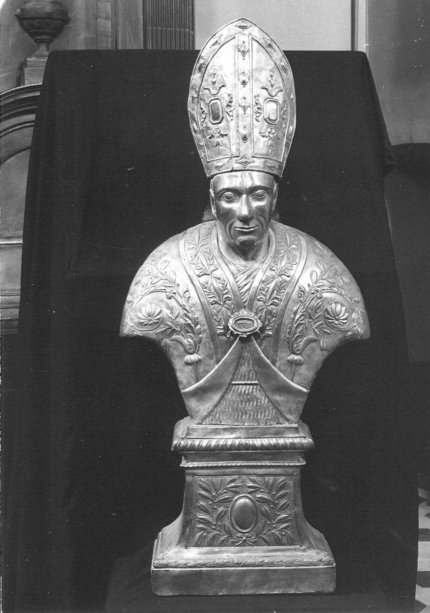 San Carlo Borromeo (reliquiario - a busto, opera isolata) - bottega lombarda (sec. XIX)