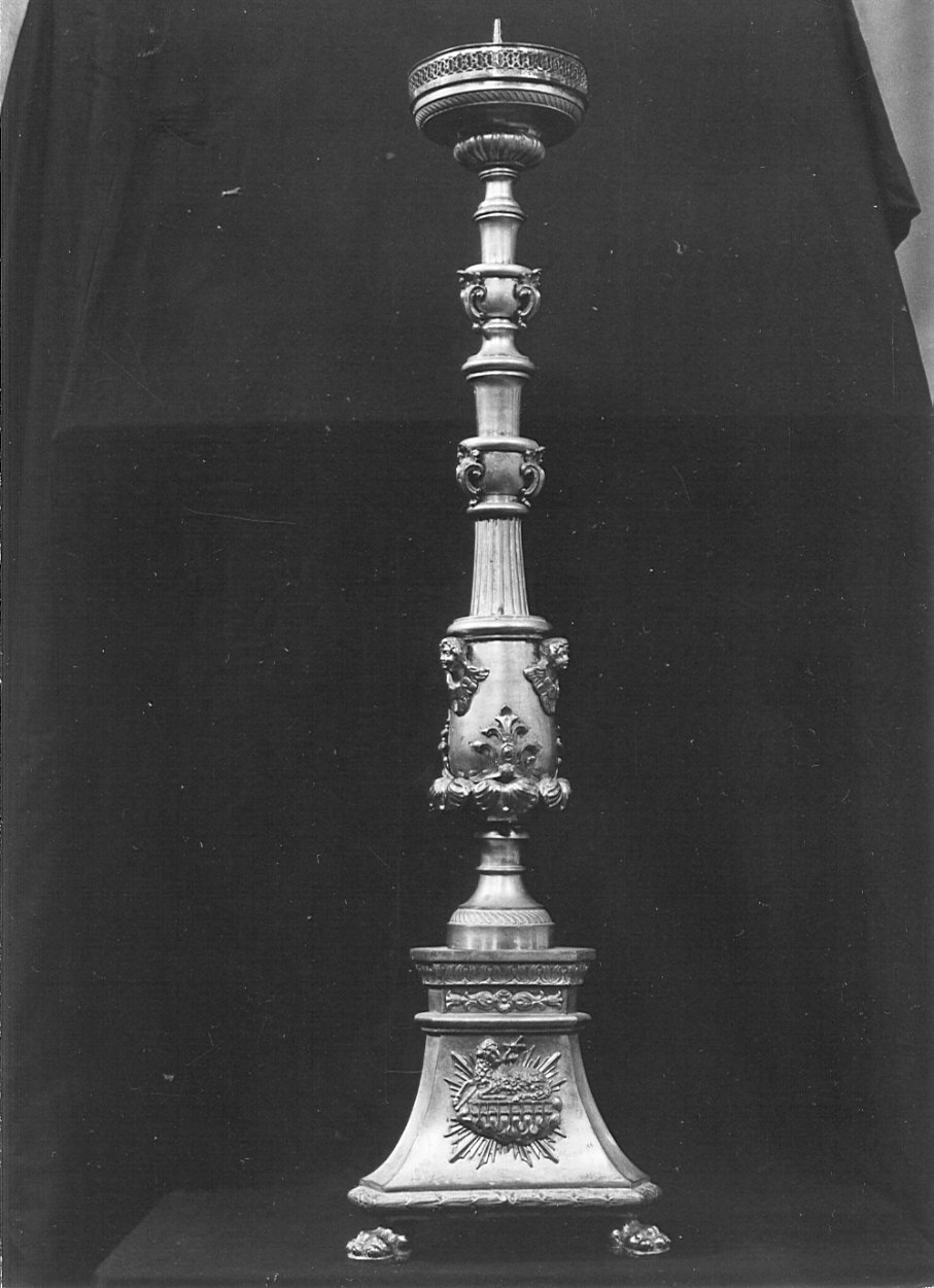 candeliere d'altare, serie - bottega lombarda (sec. XIX)