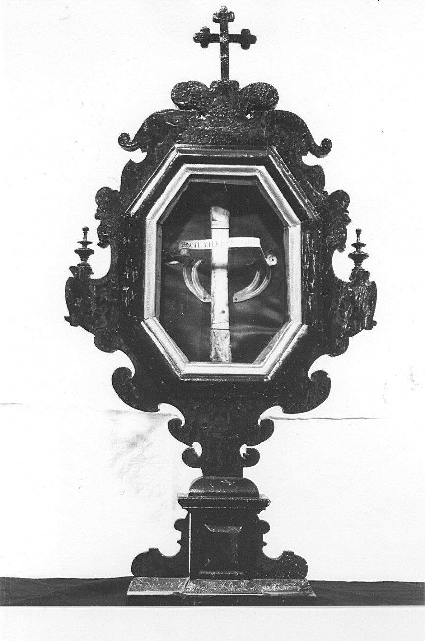 reliquiario, serie - bottega lombarda (seconda metà sec. XVIII)