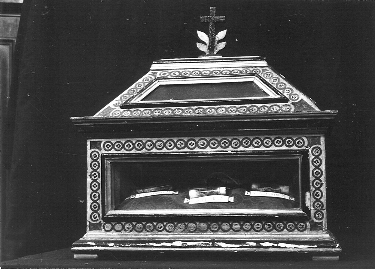 reliquiario a teca - a cassetta, coppia - bottega lombarda (secc. XVIII/ XIX)