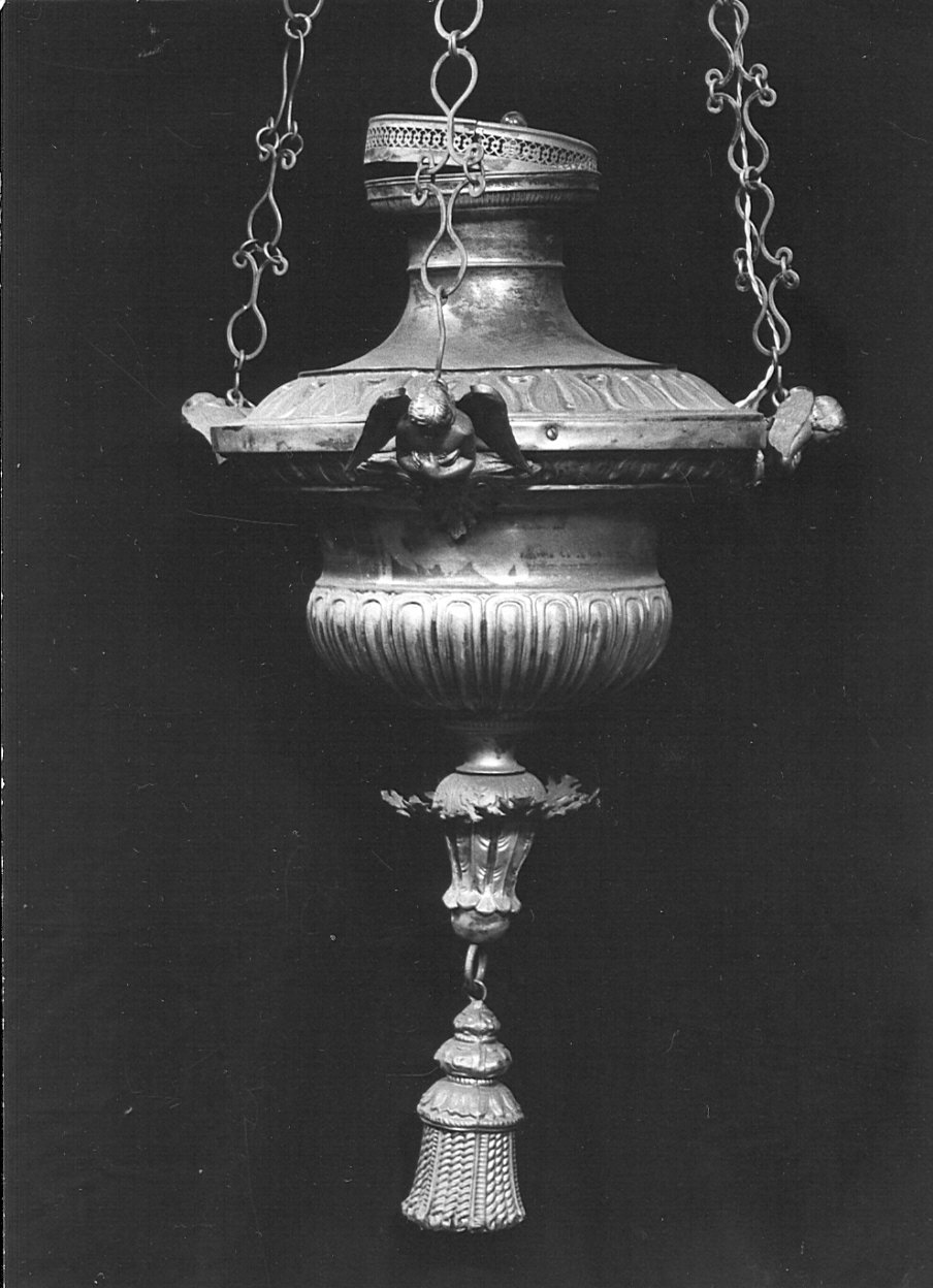 lampada pensile, serie - bottega lombarda (prima metà sec. XIX)