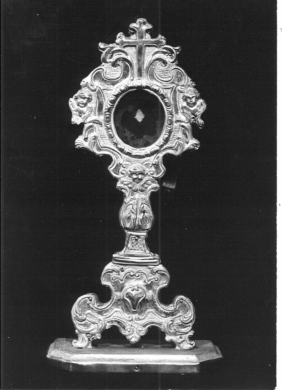 reliquiario - a ostensorio, opera isolata - bottega lombarda (sec. XVIII)