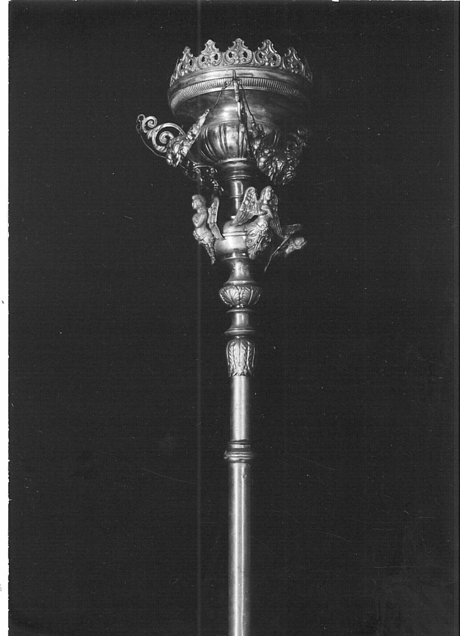 candelabro portatile - bottega lombarda (sec. XIX)