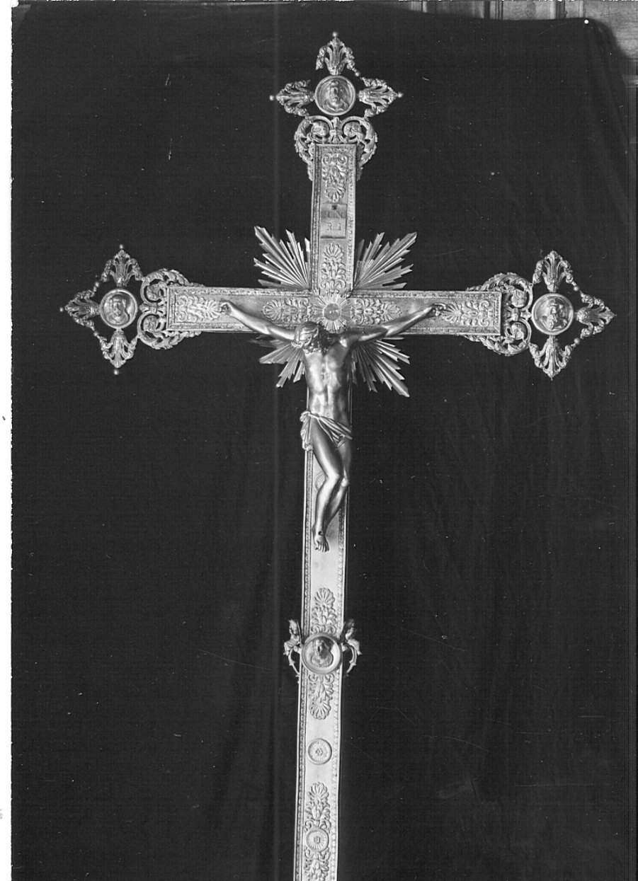 croce processionale, opera isolata - bottega lombarda (sec. XIX)