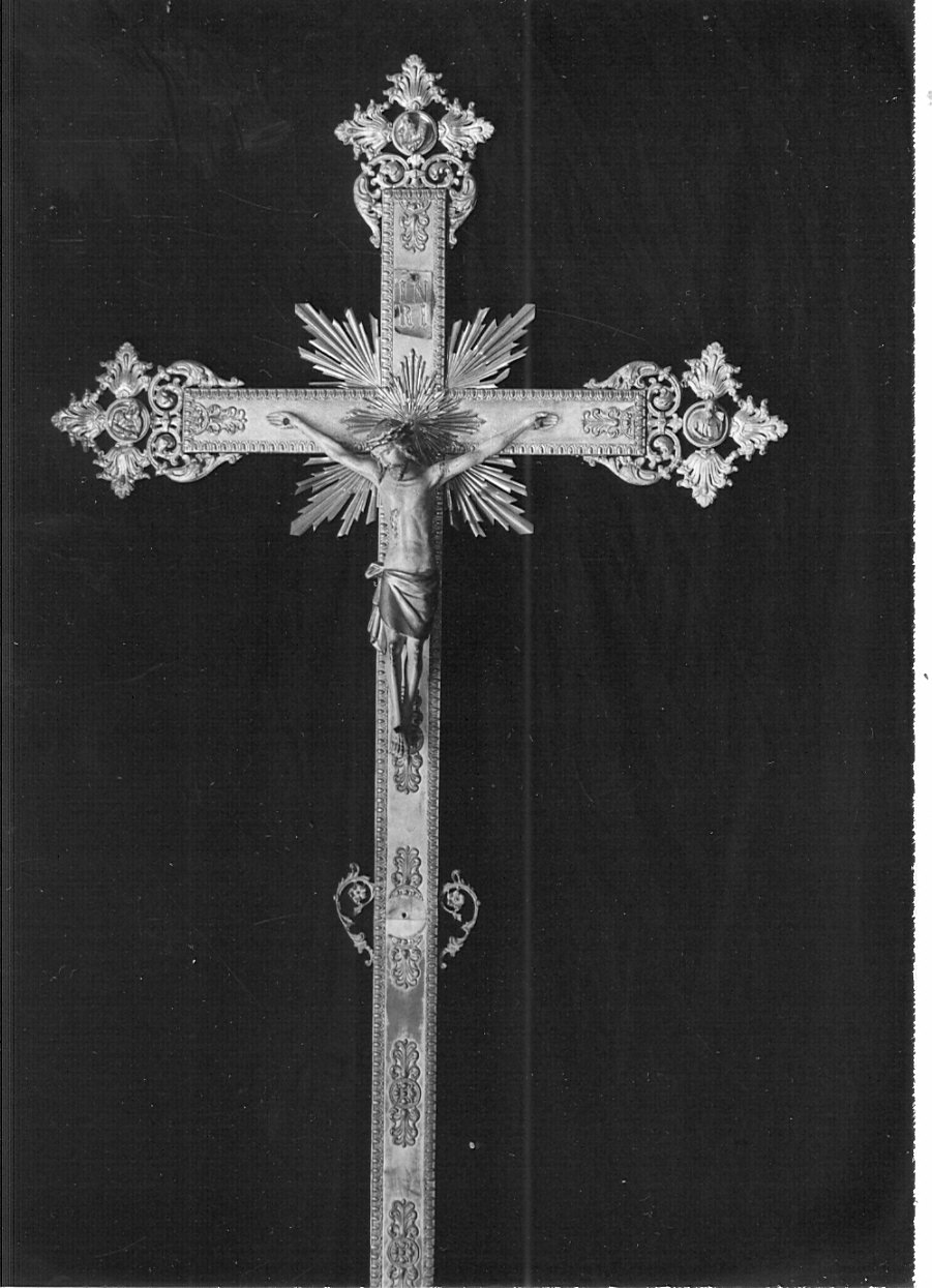croce processionale, opera isolata - bottega lombarda (sec. XIX)