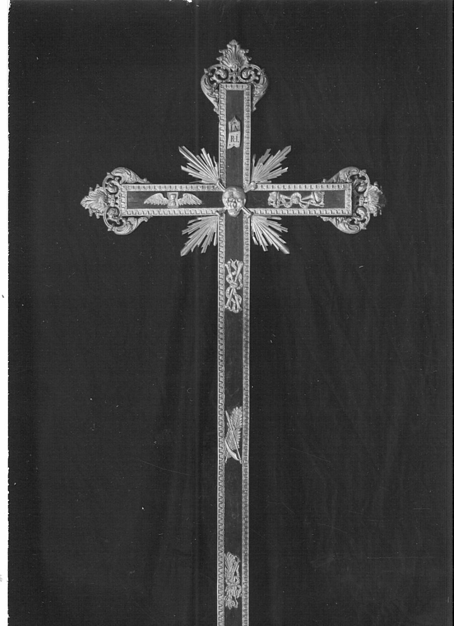 croce processionale, opera isolata - bottega lombarda (fine/inizio secc. XIX/ XX)